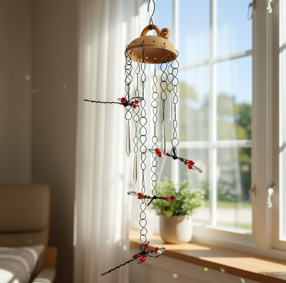 Lapač světlohra červené vážky