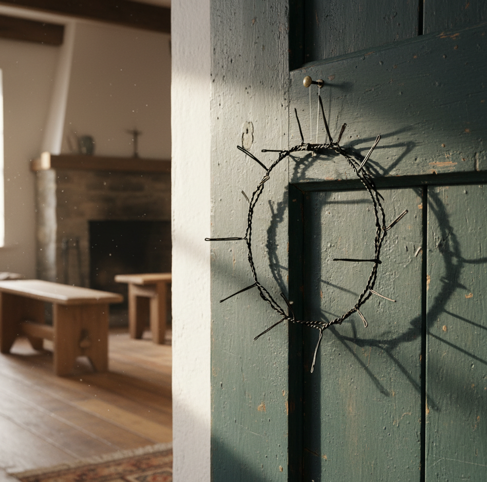 Trnová koruna z drátu